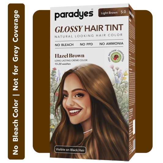 Hazel Brown Glossy Hair Tint