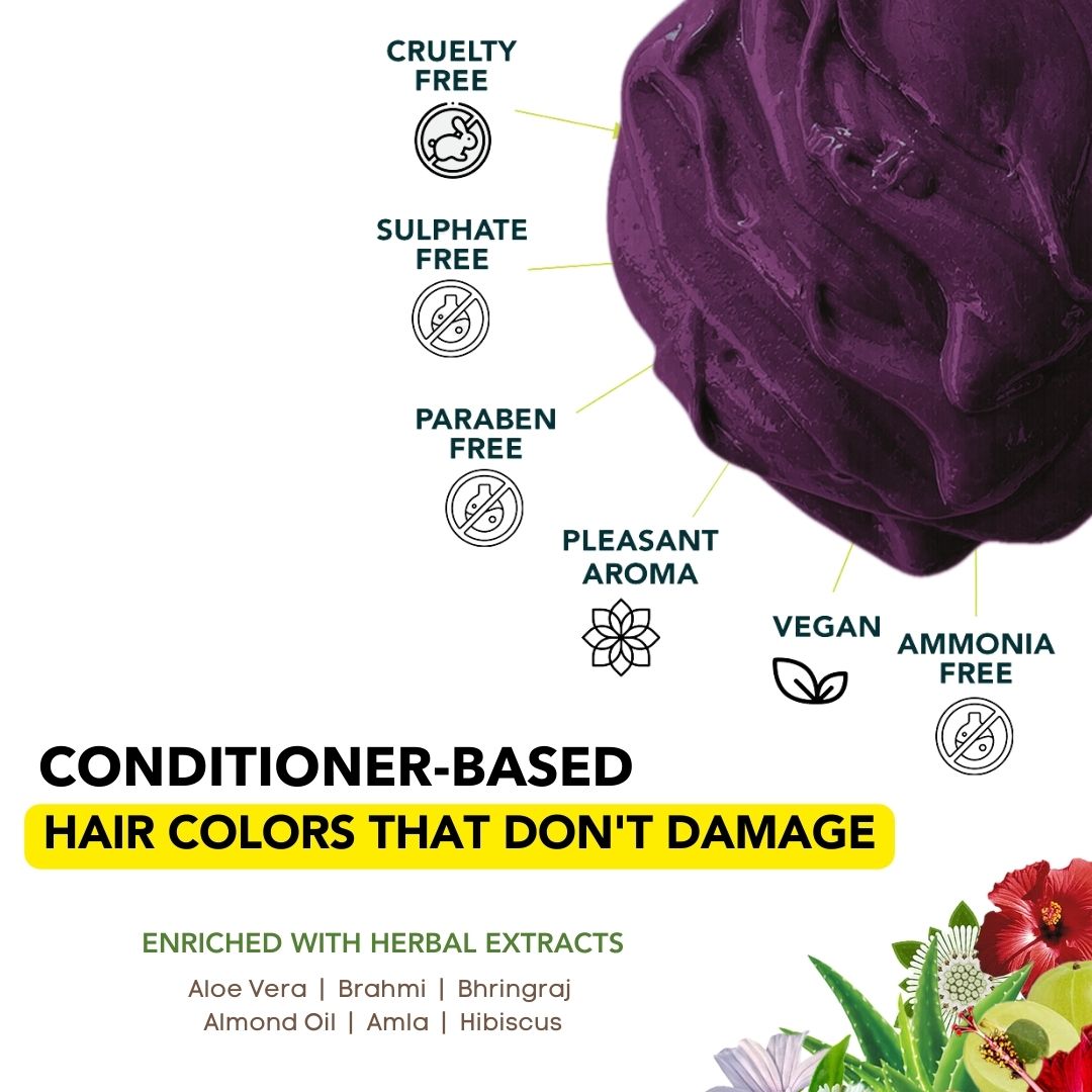 Amethyst Plum Semi-Permanent Hair Color Paradyes