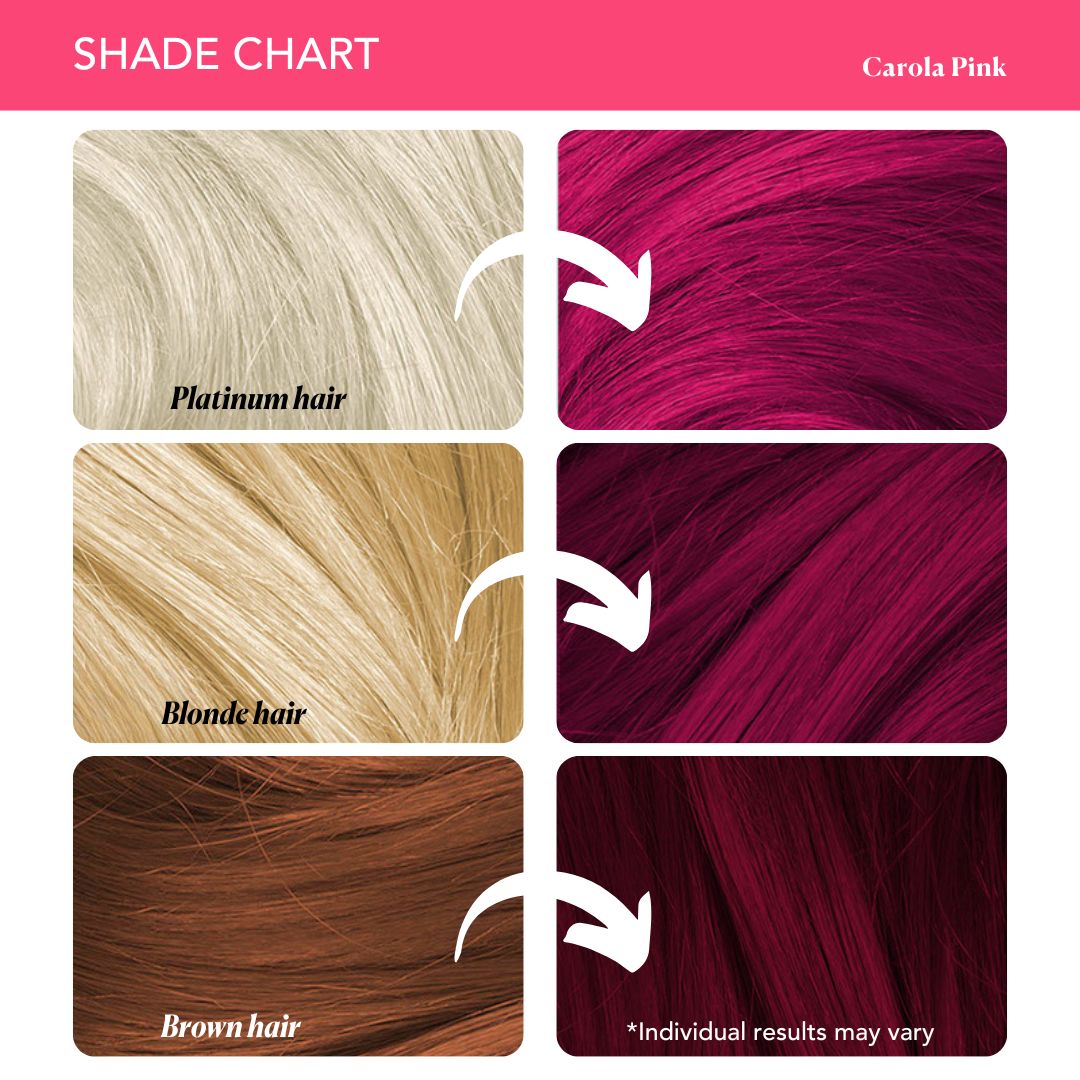 Carola Pink Semi-Permanent Hair Color Paradyes