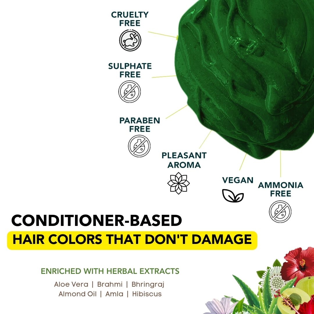 Mayeri Green Semi-Permanent Hair Color Paradyes