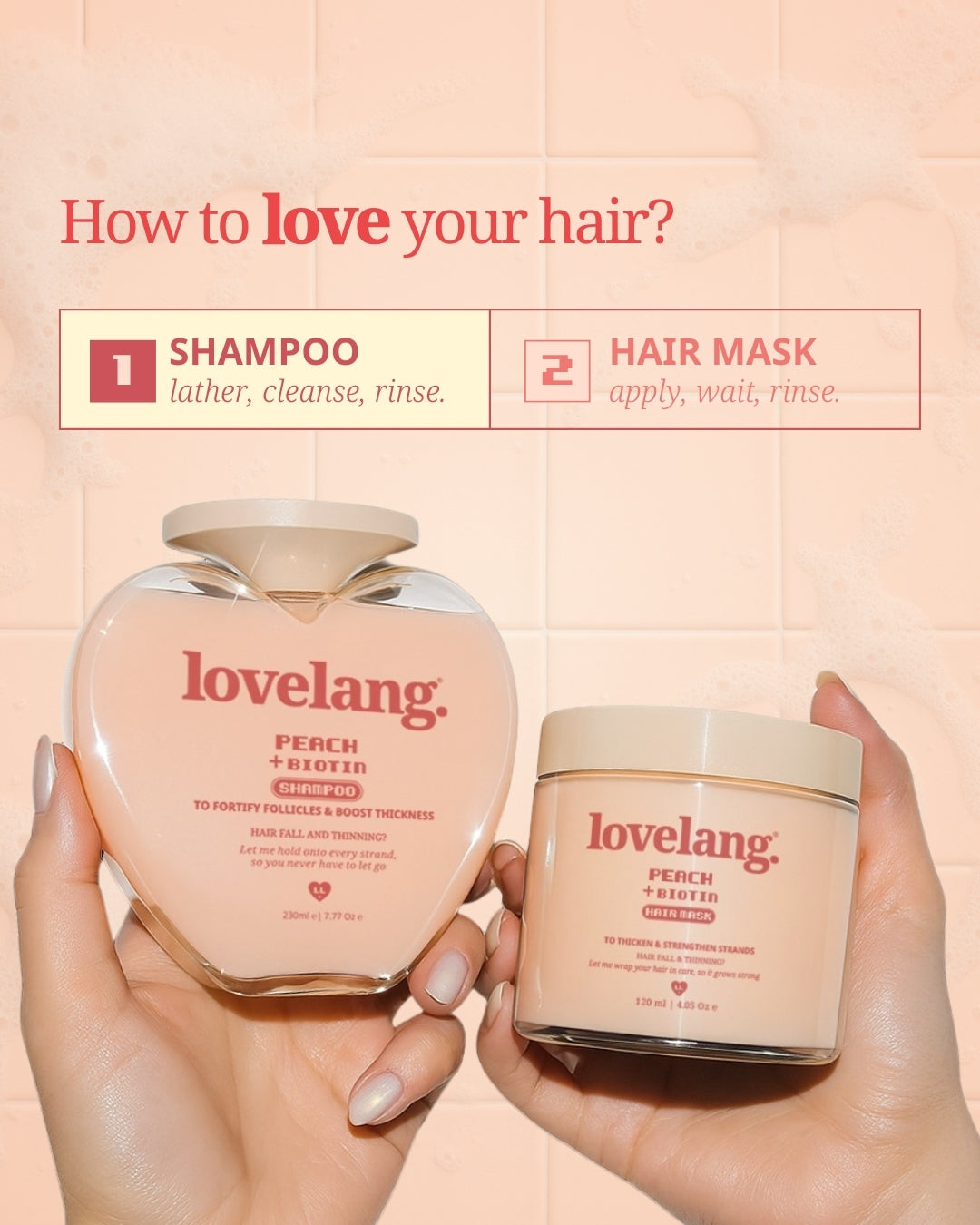 Peach + Biotin Shampoo