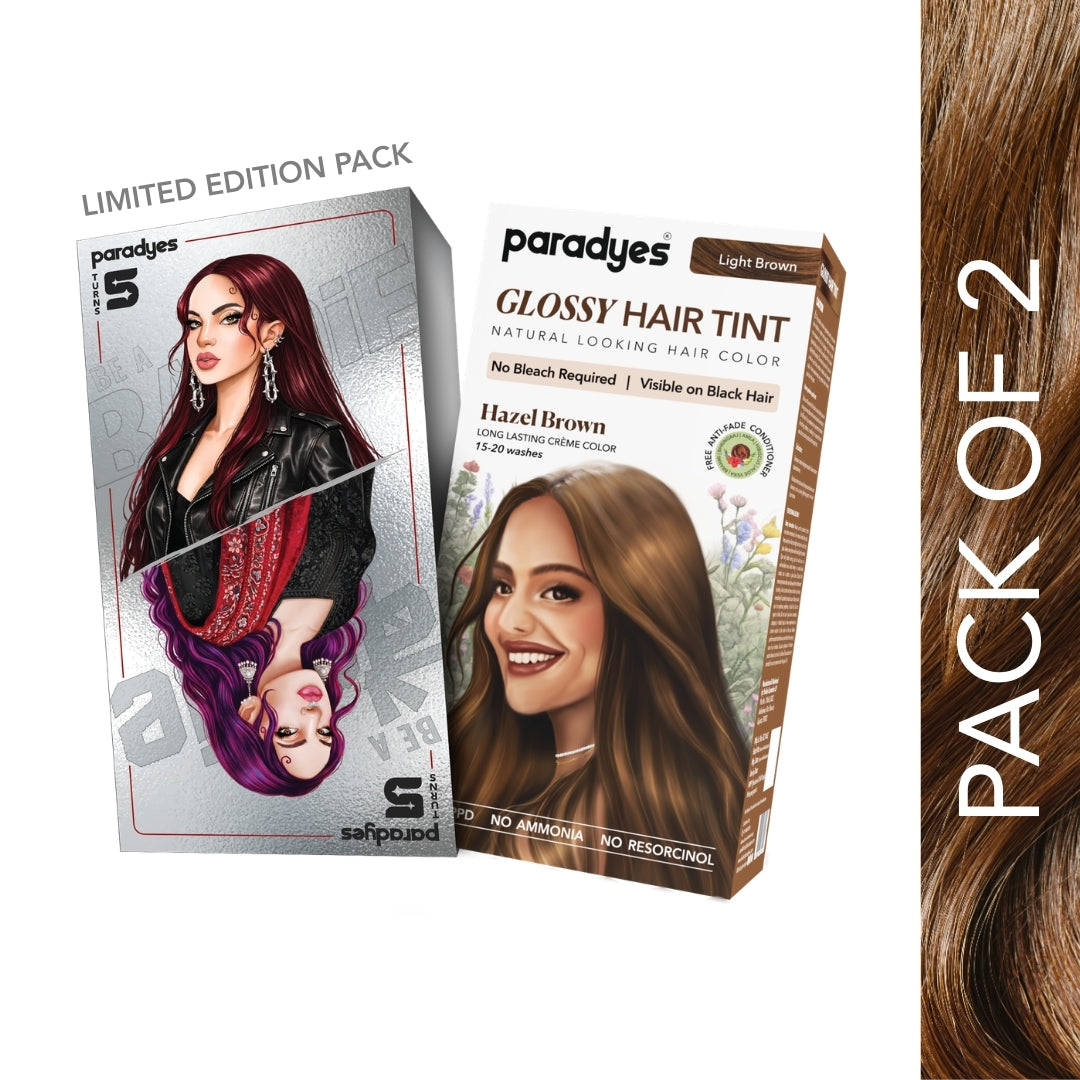 Hazel Brown Glossy Hair Tint