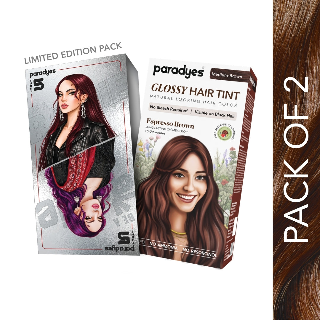 Espresso Brown Glossy Hair Tint