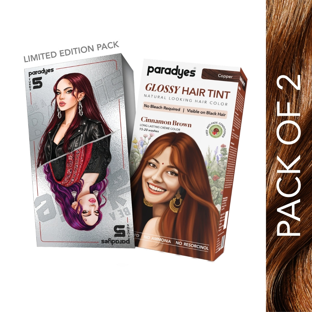 Cinnamon Brown Glossy Hair Tint