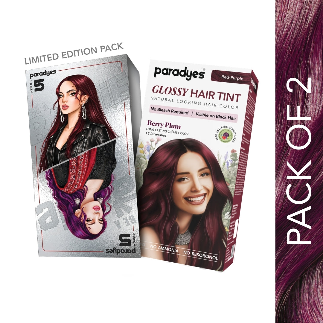 Berry Plum Glossy Hair Tint