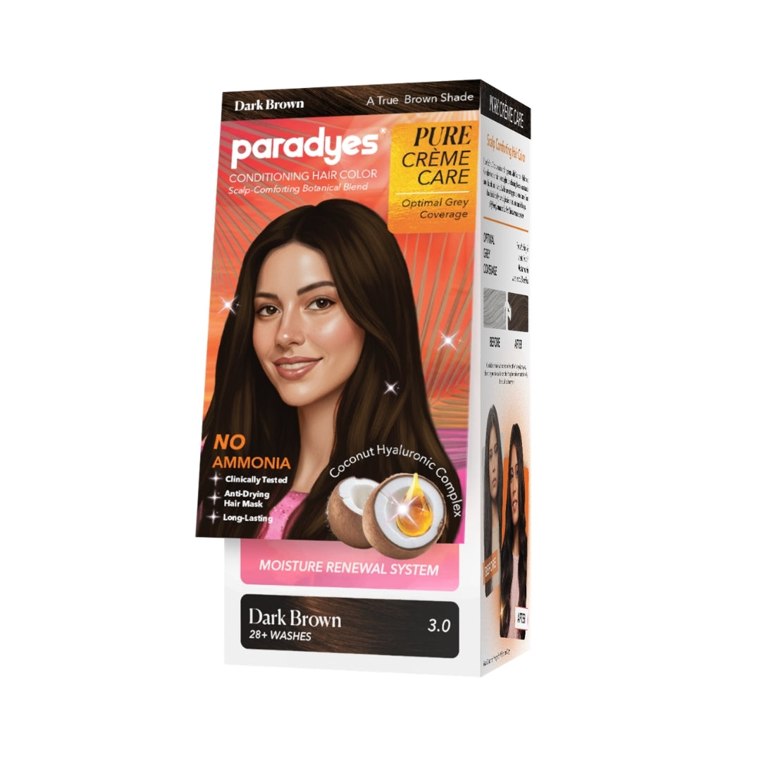 Pure Crème Care No Ammonia Hair Color Dark Brown 3.0