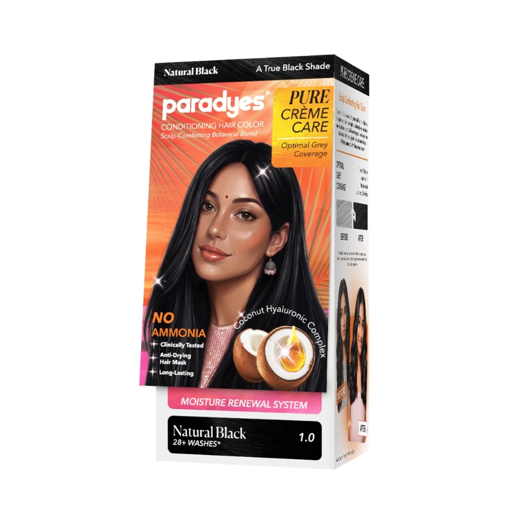 Pure Crème Care No Ammonia Hair Color Natural Black 1.0