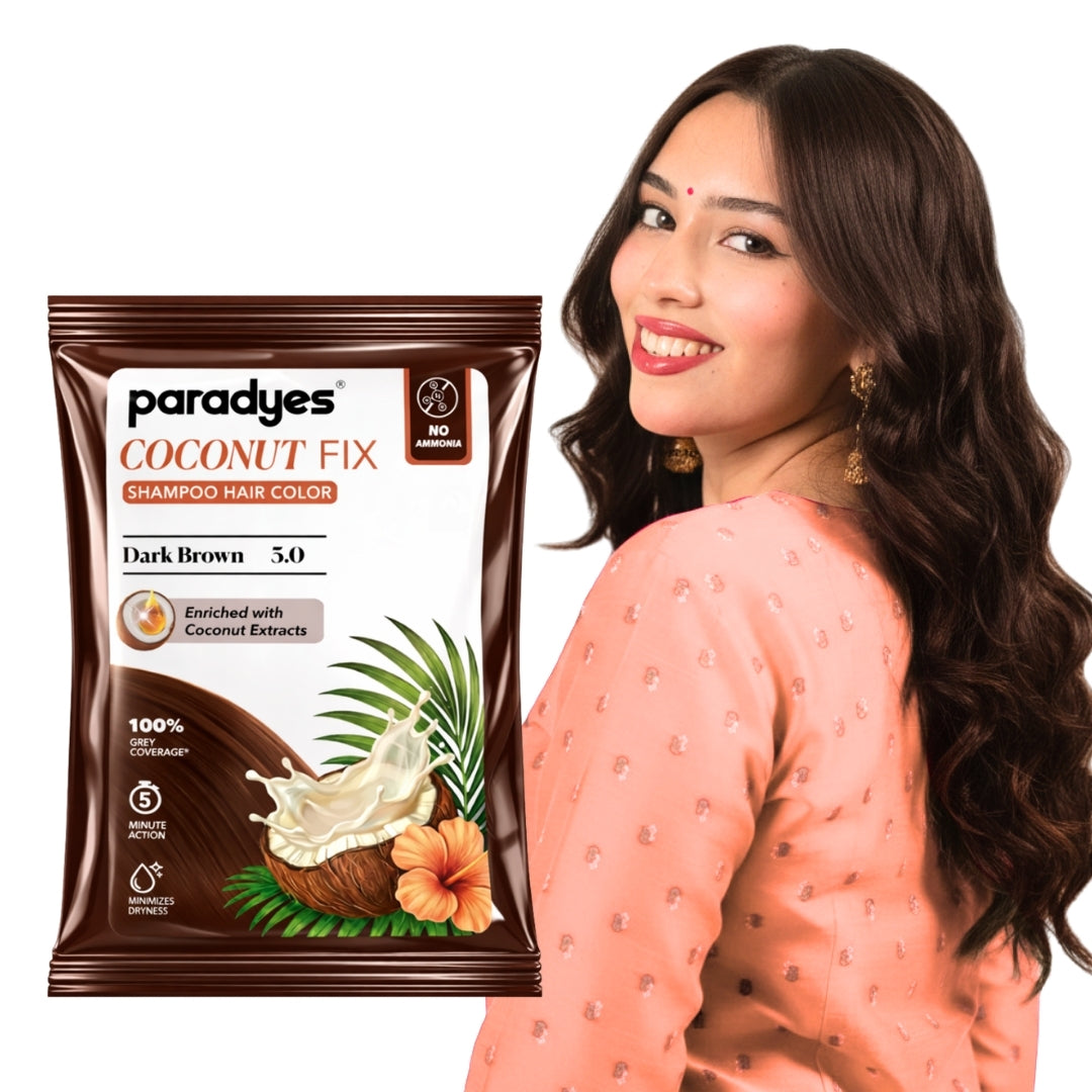Coconut Fix Shampoo Hair Color – Dark Brown 3.0
