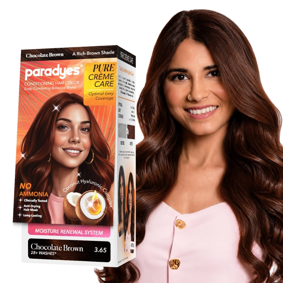 Pure Crème Care No Ammonia Hair Color Chocolate Brown 3.65