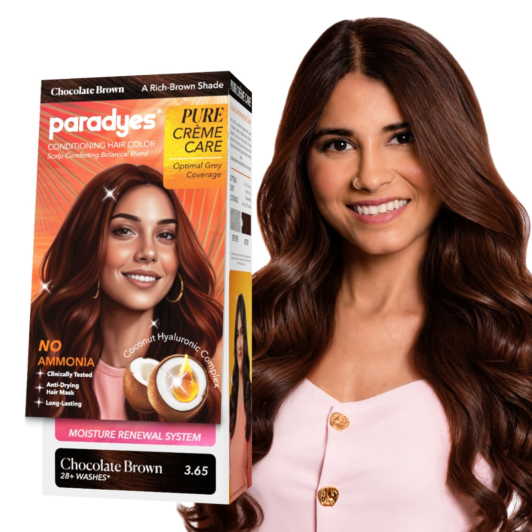 Pure Crème Care No Ammonia Hair Color Chocolate Brown 3.65