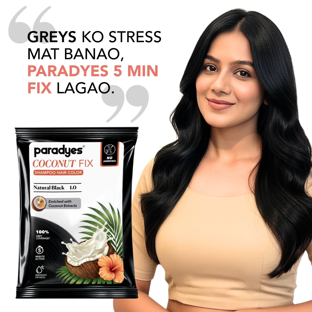 Coconut Fix Shampoo Hair Color Natural Black 1.0