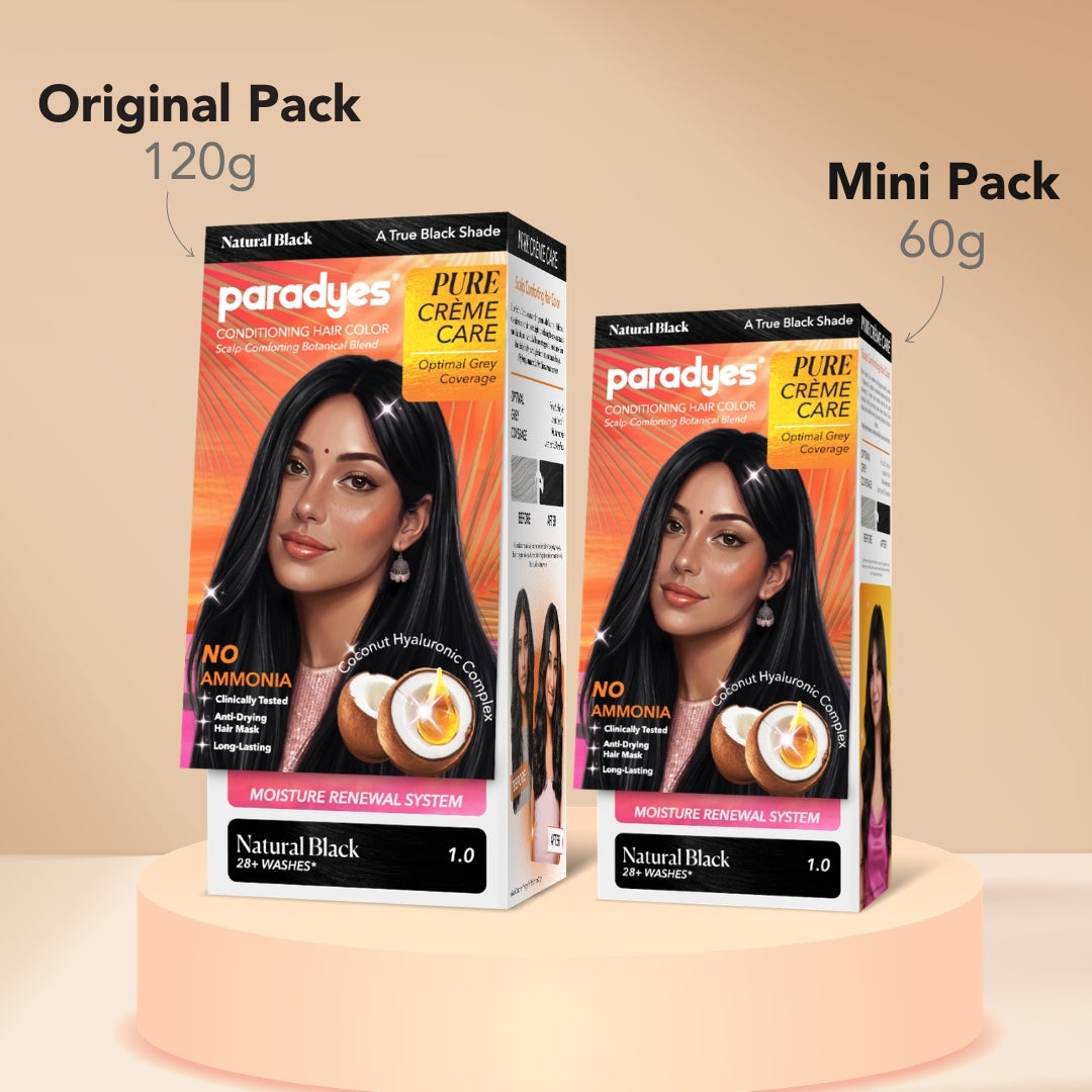 Pure Crème Care No Ammonia Hair Color Natural Black 1.0
