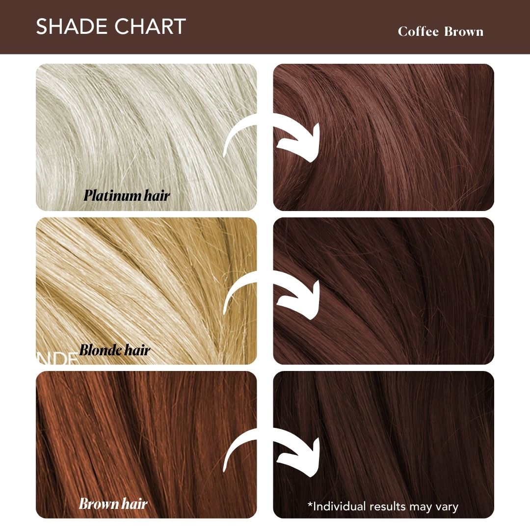 Coffee Brown Hair Color Kit | Lasts 8+ washes Paradyes