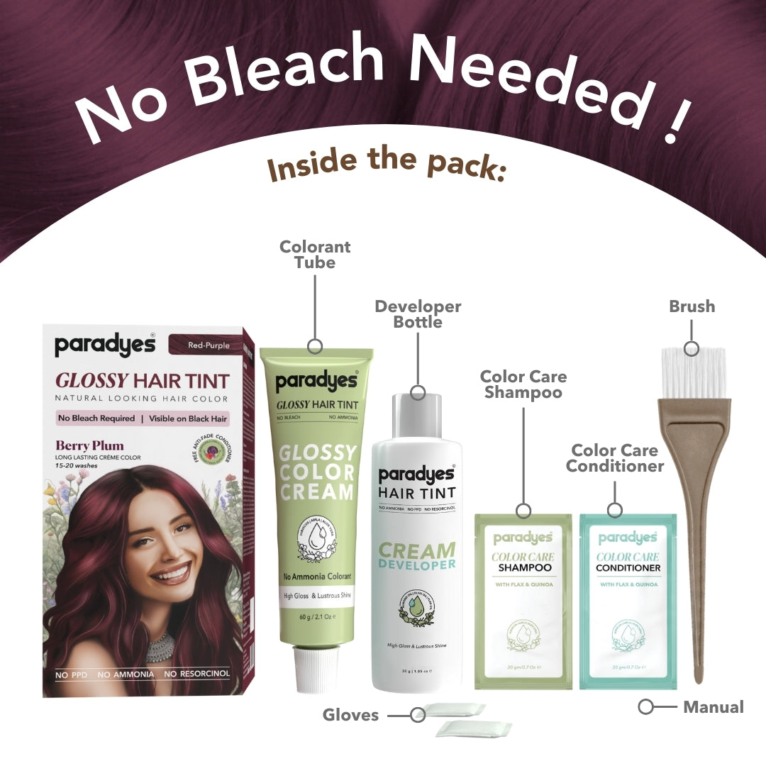 Berry Plum Glossy Hair Tint