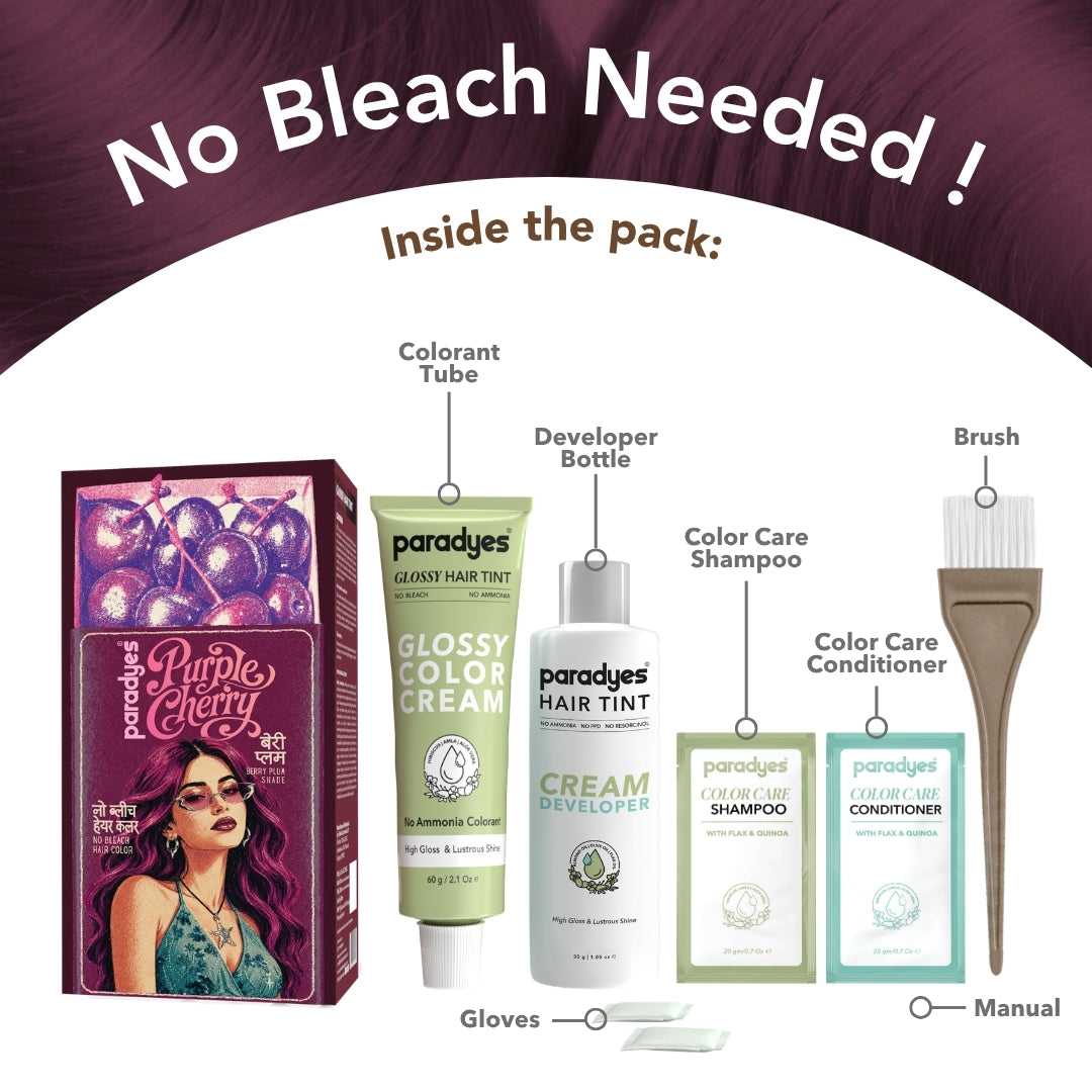 Berry Plum Glossy Hair Tint