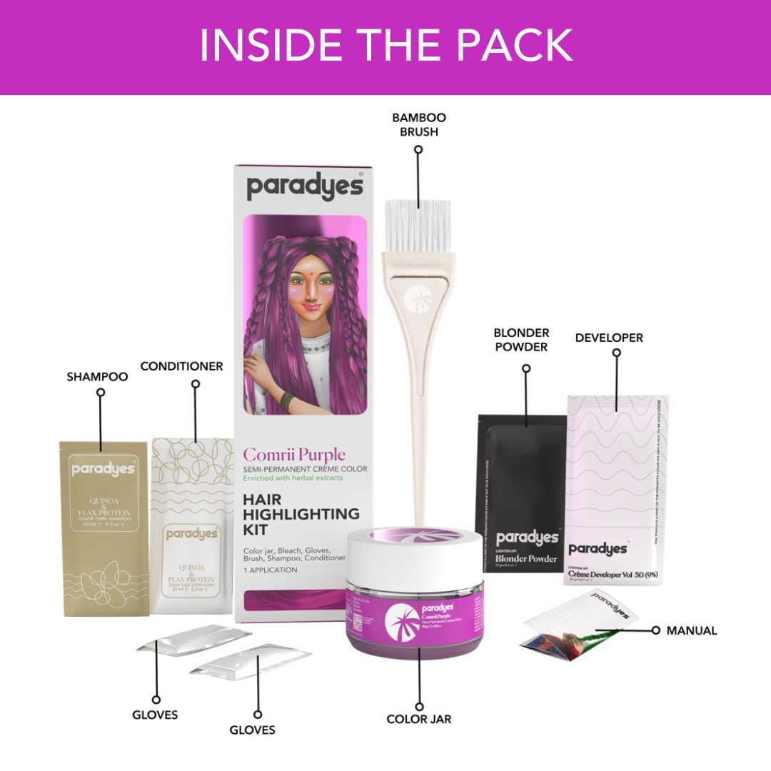 Comrii Purple Highlighting Kit Paradyes