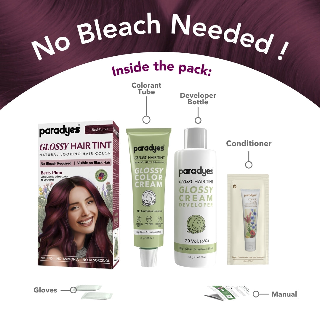 Mini Berry Plum Glossy Hair Tint
