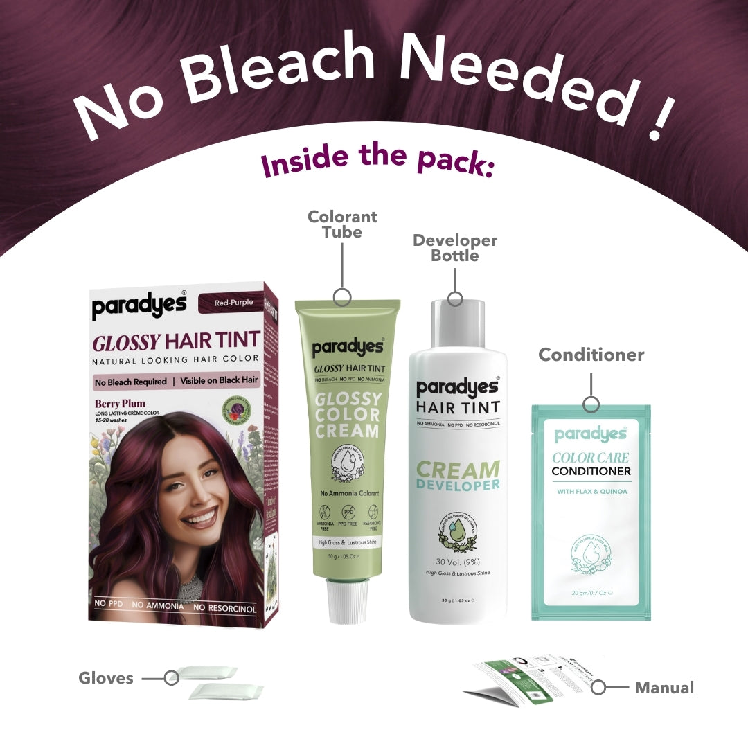 Mini Berry Plum Glossy Hair Tint