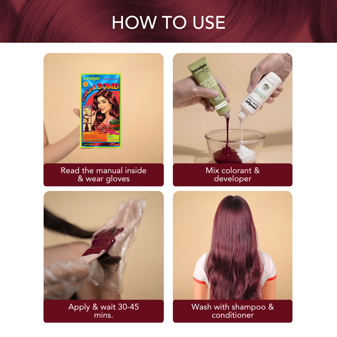 Mirchi Bomb Glossy Hair Tint