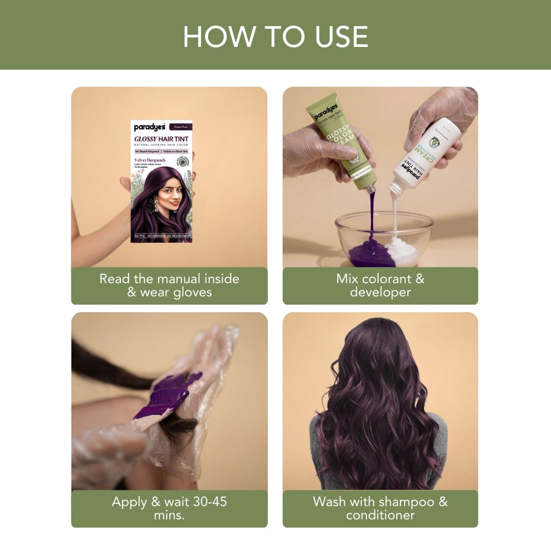 Velvet Burgundy Glossy Hair Tint