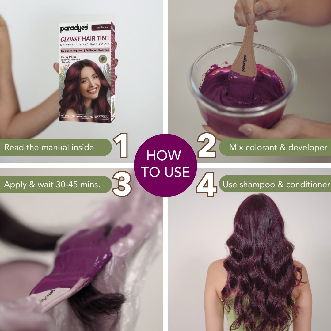 Mini Berry Plum Glossy Hair Tint