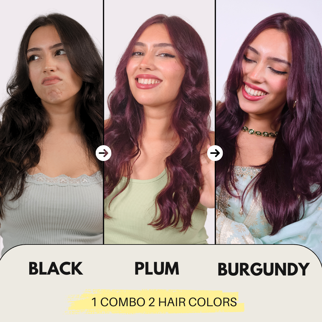 No Bleach Berry Burgundy Combo