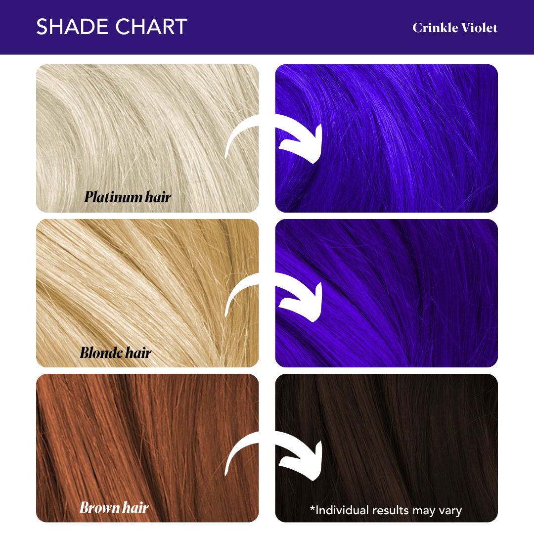 Crinkle Violet Semi-Permanent Hair Color Paradyes