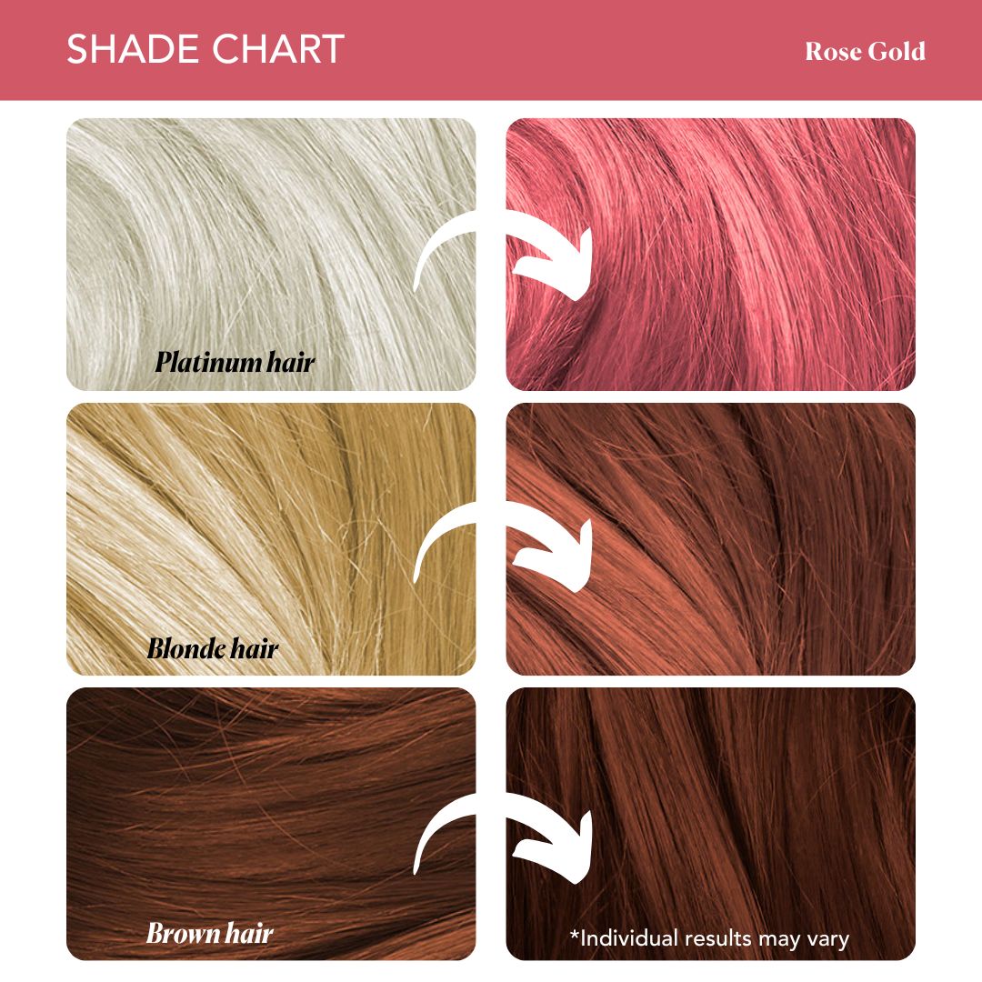 Best rose gold hair dye sales