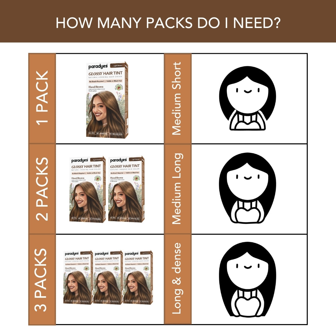 Hazel Brown Glossy Hair Tint