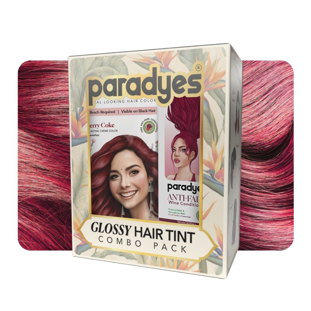 Cherry Coke Glossy Hair Tint with Anti Fade Wine Conditioner