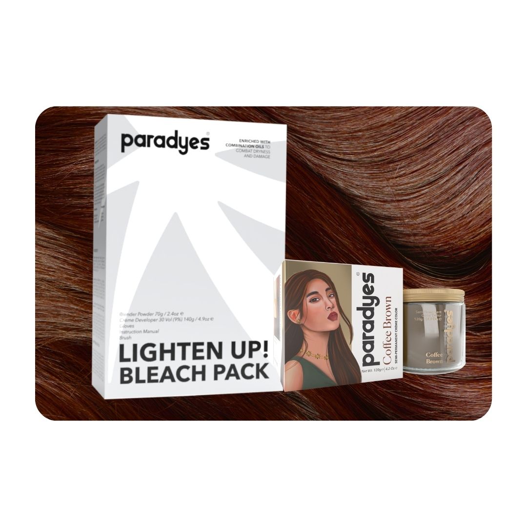 Coffee Brown + Lighten Up! Bleach Pack