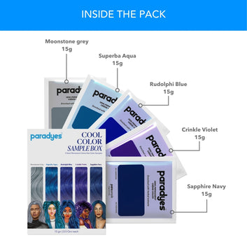 Cool Hair Color Sample Box