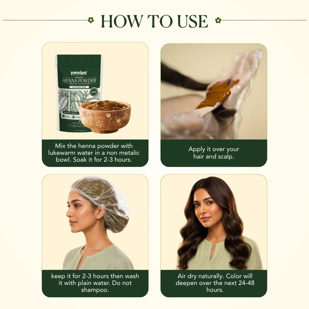 Paradyes Naturals Organic Henna Powder