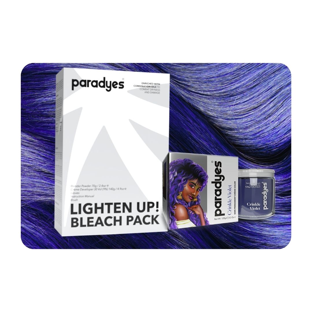 Crinkle Violet + Lighten Up! Bleach Pack
