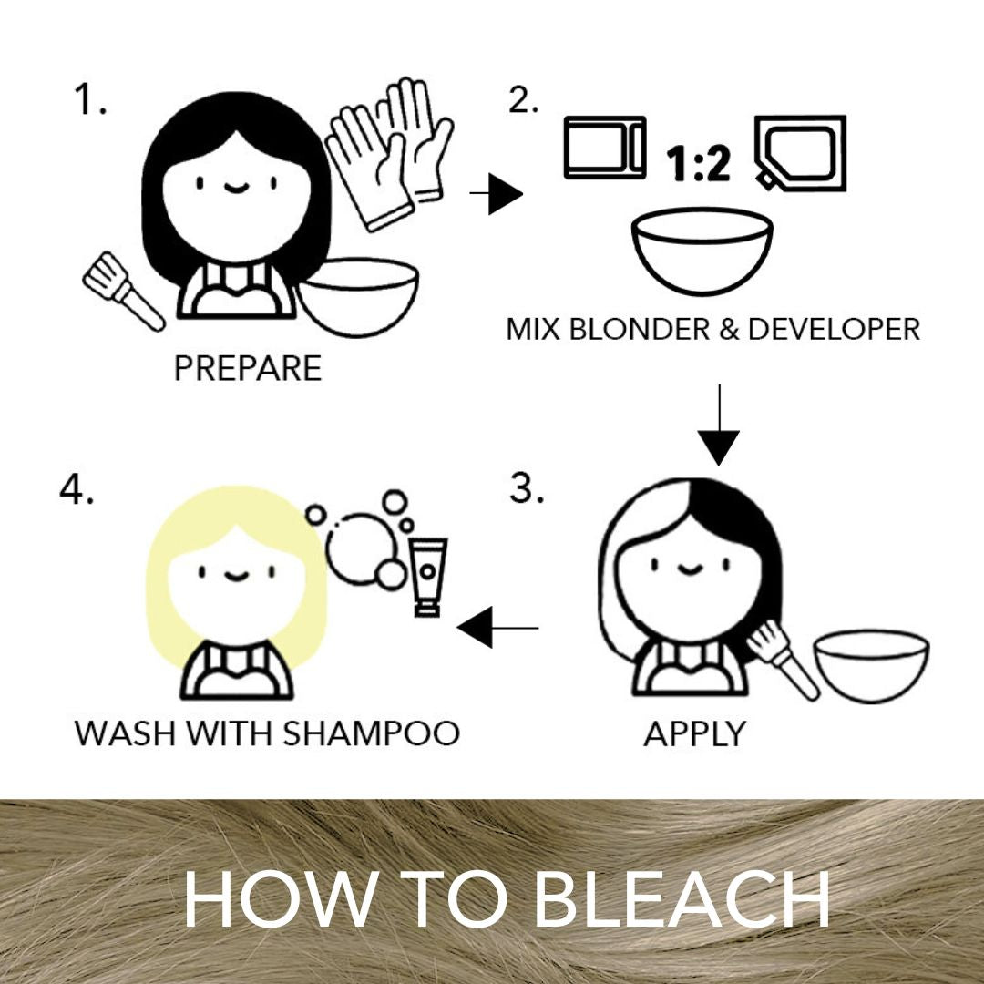 Fuchsia Pop + Lighten Up! Bleach Pack Paradyes