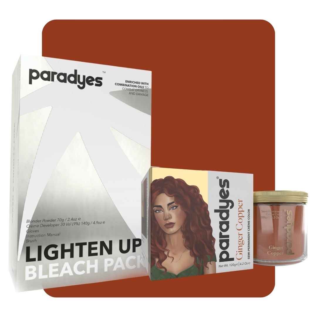 Ginger Copper + Lighten Up! Bleach Pack Paradyes