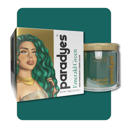 Emerald Green Semi-Permanent Hair Color Paradyes