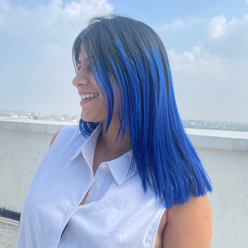 Ocean Blue Semi-Permanent Hair Color