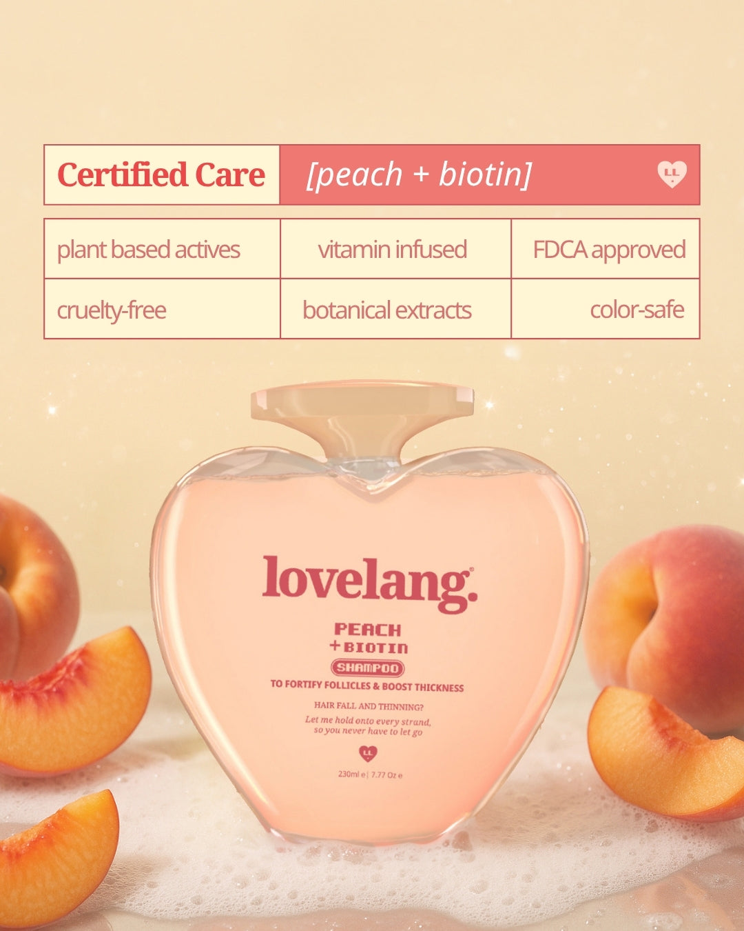 Peach + Biotin Shampoo