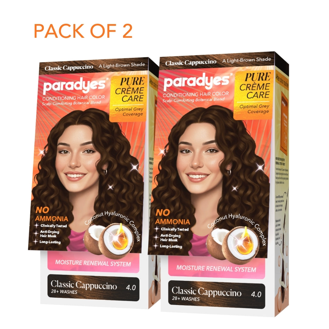 Pure Crème Care No Ammonia Hair Color Classic Cappuccino 4.0