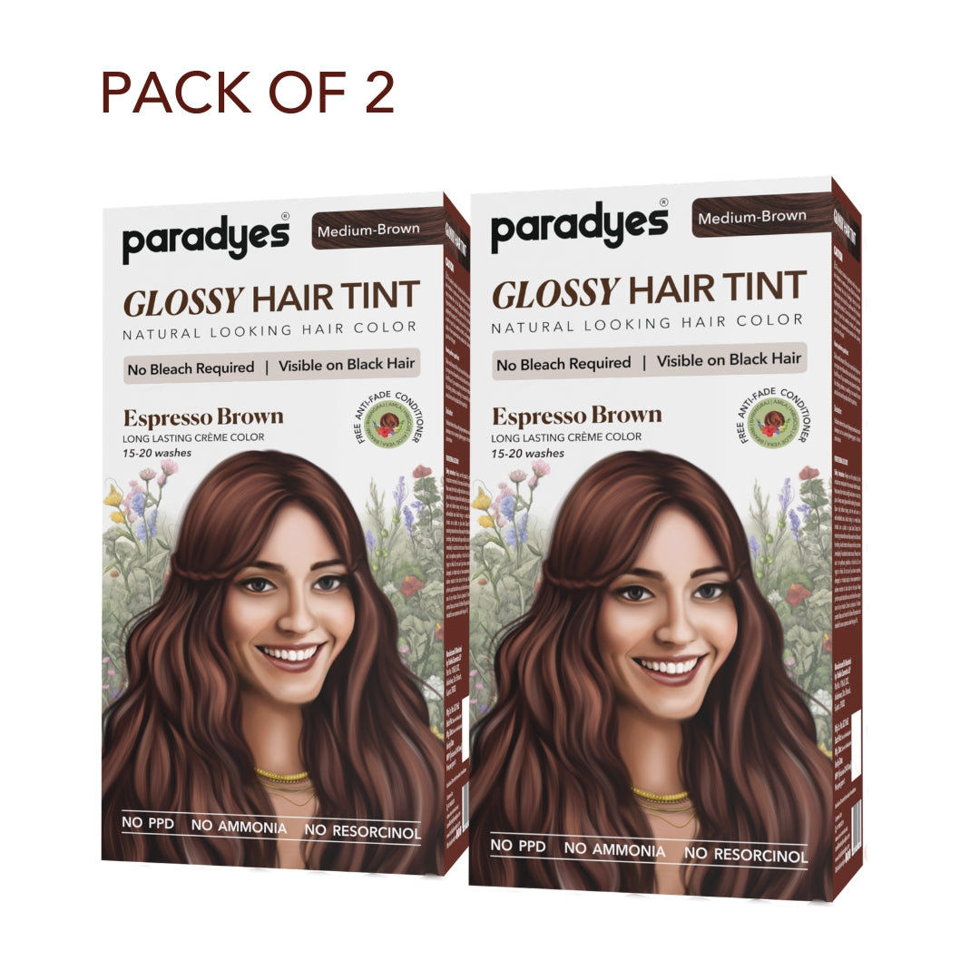 Espresso Brown Glossy Hair Tint