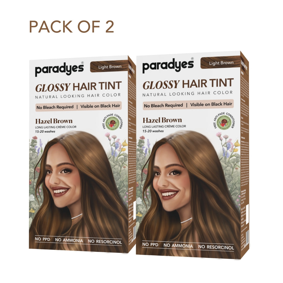 Hazel Brown Glossy Hair Tint
