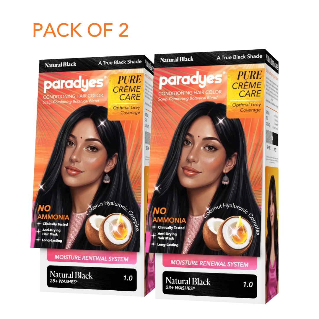 Pure Crème Care No Ammonia Hair Color Natural Black 1.0