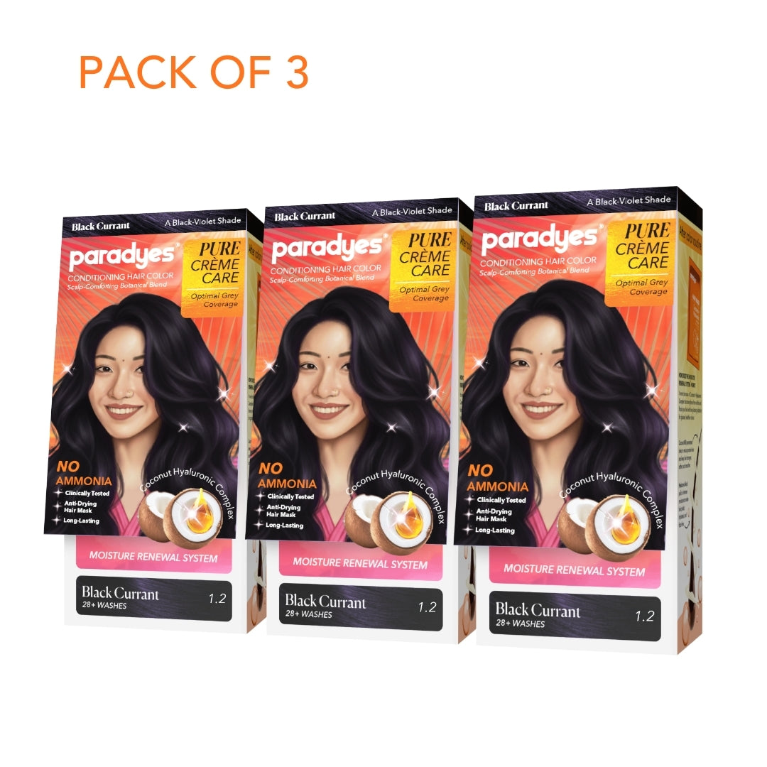 Pure Crème Care No Ammonia Hair Color Black Currant 1.2