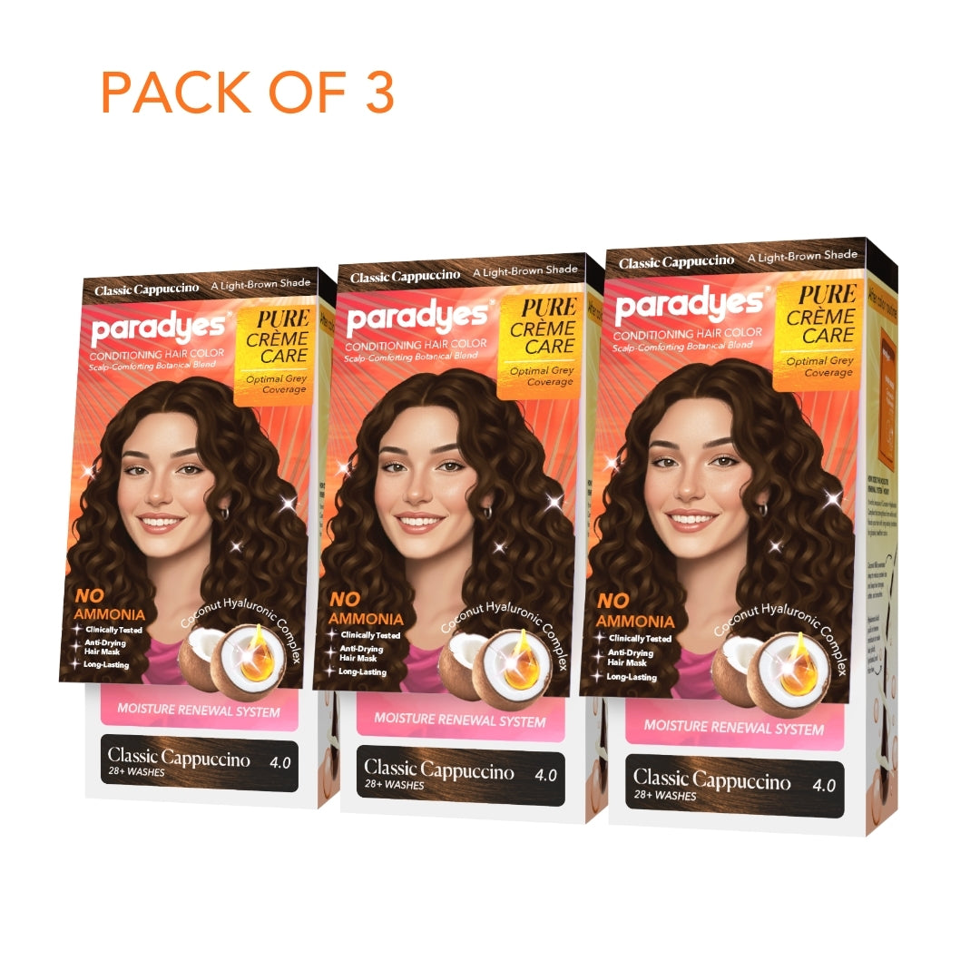 Pure Crème Care No Ammonia Hair Color Classic Cappuccino 4.0