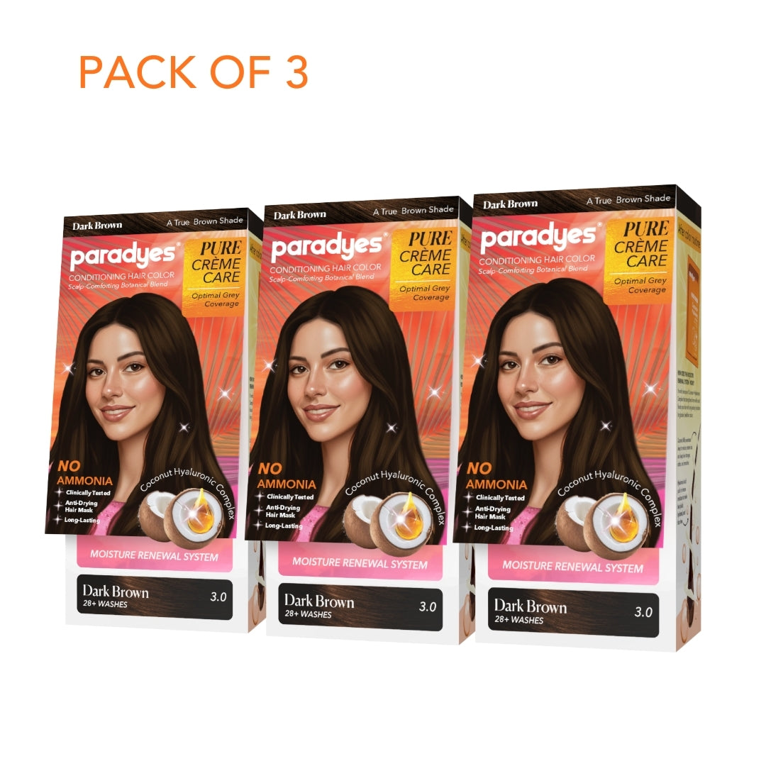 Pure Crème Care No Ammonia Hair Color Dark Brown 3.0