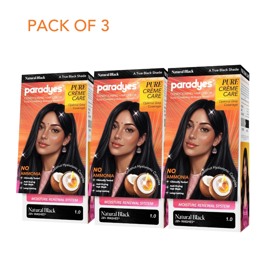 Pure Crème Care No Ammonia Hair Color Natural Black 1.0
