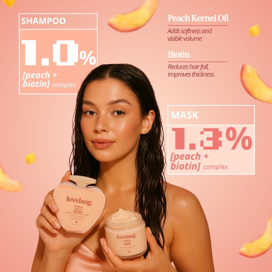 Peach + Biotin Hair Fall Control Combo Sample