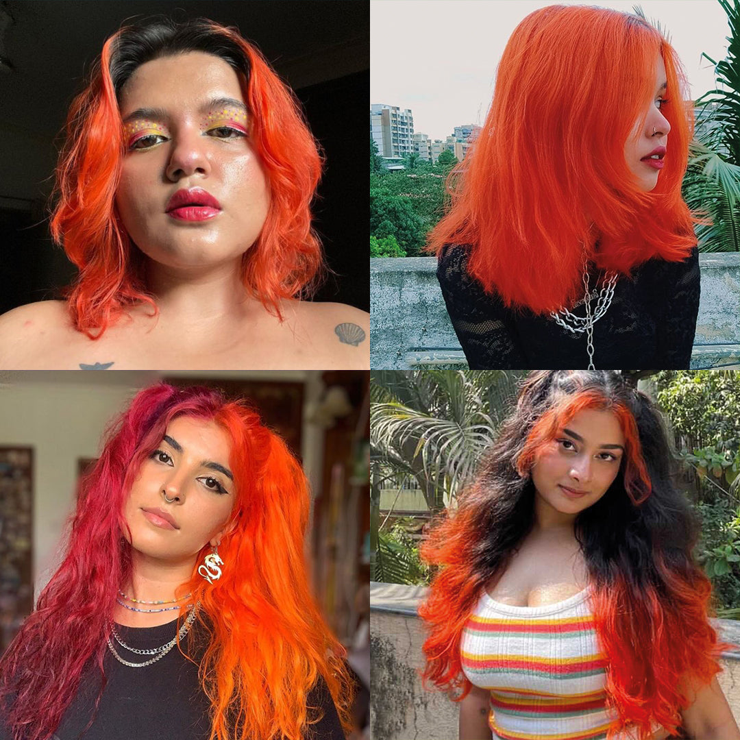 Raggiana Orange Semi-Permanent Hair Color Paradyes