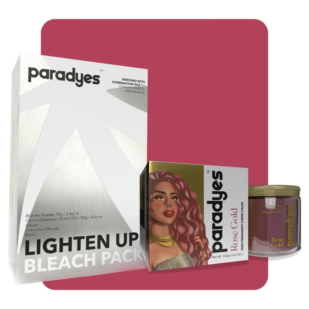 Rose Gold + Lighten Up! Bleach Pack Paradyes